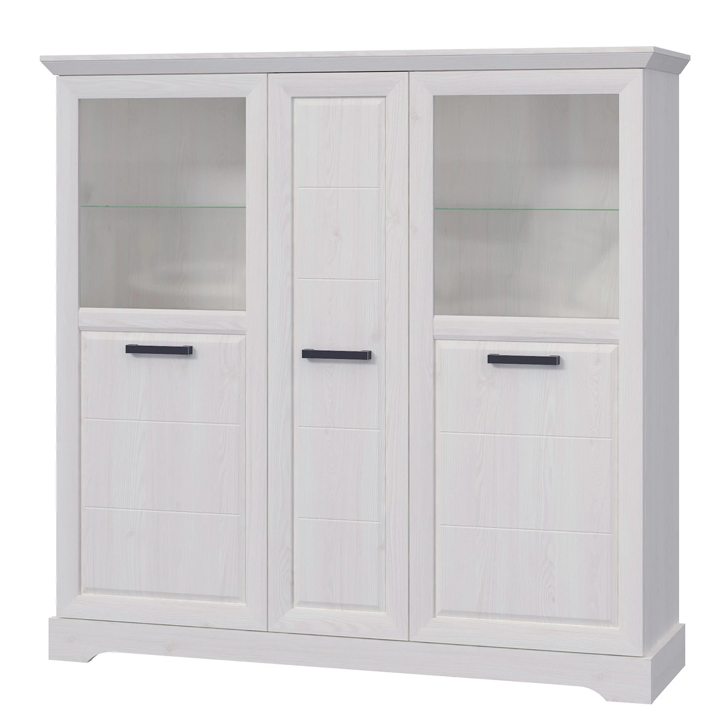 Ridgevalley Buffet haut New Dessa II - Imitation pin blanc 1 Ridgevalley Buffet haut New Dessa II - Imitation pin blanc