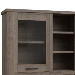 Loftscape Vitrine Temuco - Imitation chêne foncé -Meubles de salle à manger Soldes Magasin 1000358006 220616 050 DETAILS P000000001000358006