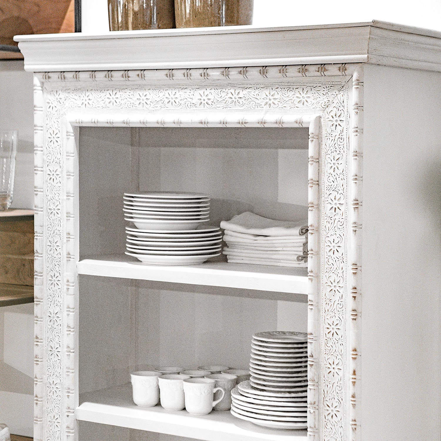 Ridgevalley Étagère Missoula - Manguier massif - Blanc vintage 3 Ridgevalley Étagère Missoula - Manguier massif - Blanc vintage – Image 3