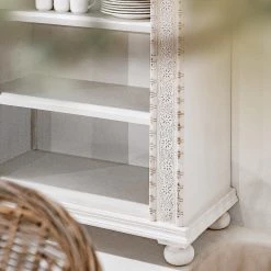 Ridgevalley Étagère Missoula - Manguier massif - Blanc vintage 8 Ridgevalley Étagère Missoula - Manguier massif - Blanc vintage -Meubles de salle à manger Soldes Magasin 1000359909 220624 031 DETAILS P000000001000359909