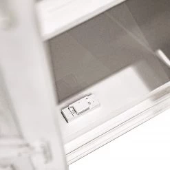 Ridgevalley Armoire Missoula - Manguier massif - Blanc vintage -Meubles de salle à manger Soldes Magasin 1000359911 220624 032 DETAILS P000000001000359911