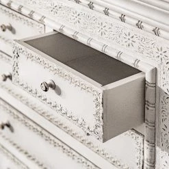 Ridgevalley Commode Missoula - Manguier massif - Blanc vintage -Meubles de salle à manger Soldes Magasin 1000359912 220624 032 DETAILS P000000001000359912