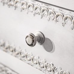 Ridgevalley Commode Missoula - Manguier massif - Blanc vintage -Meubles de salle à manger Soldes Magasin 1000359912 220624 033 DETAILS P000000001000359912