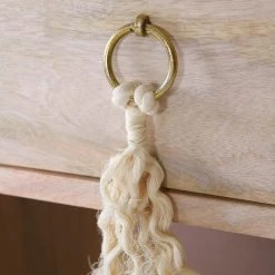 Ridgevalley Armoire Lumby - Manguier massif - Manguier clair / Gris -Meubles de salle à manger Soldes Magasin 1000359918 220621 060 DETAILS P000000001000359918