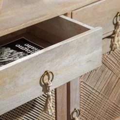 Ridgevalley Enfilade Lumby I - Manguier massif - Manguier clair / Gris 12 Ridgevalley Enfilade Lumby I - Manguier massif - Manguier clair / Gris -Meubles de salle à manger Soldes Magasin 1000359920 220621 030 DETAILS P000000001000359920