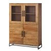 Ars manufacti Buffet haut Woodson - Acacia massif / Métal - Acacia Marron clair