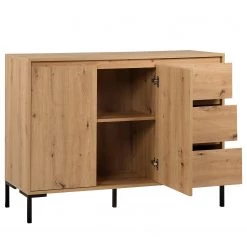 Loftscape Buffet Brochet II - Imitation chêne / Noir 21 Loftscape Buffet Brochet II - Imitation chêne / Noir -Meubles de salle à manger Soldes Magasin 1000363050 220704 031 DETAILS P000000001000363050