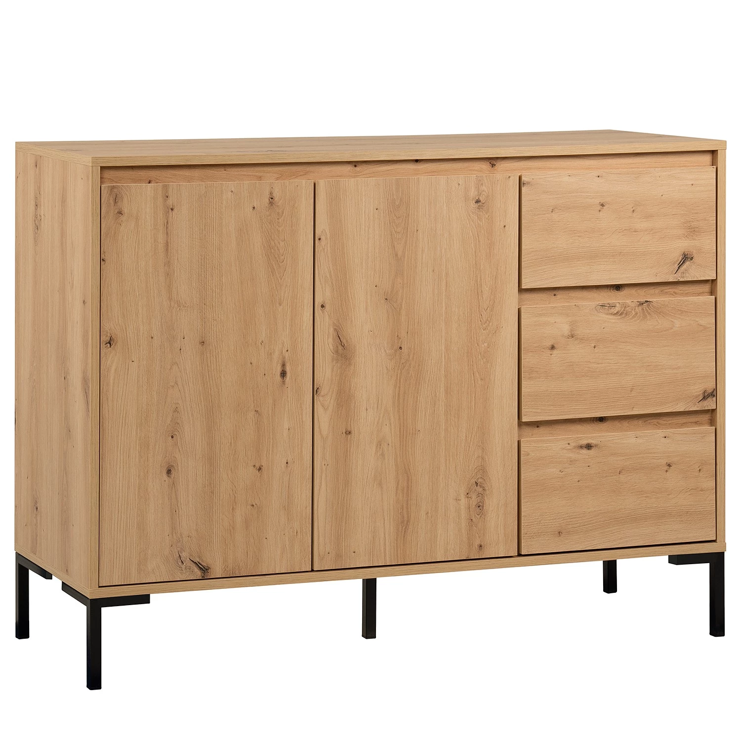 Loftscape Buffet Brochet II - Imitation chêne / Noir 13 Loftscape Buffet Brochet II - Imitation chêne / Noir – Image 13