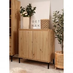 Loftscape Buffet Brochet I - Imitation chêne / Noir -Meubles de salle à manger Soldes Magasin 1000363057 220704 021 MOOD DETAILS P000000001000363057 mood