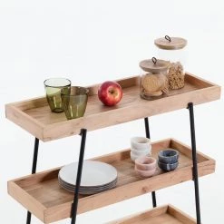 Red Living Étagère Beitbridge I - Acacia massif / Métal - Acacia / Noir 14 Red Living Étagère Beitbridge I - Acacia massif / Métal - Acacia / Noir -Meubles de salle à manger Soldes Magasin 1000363959 220714 040 DETAILS P000000001000363959