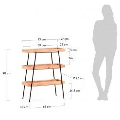 Red Living Étagère Beitbridge I - Acacia massif / Métal - Acacia / Noir 17 Red Living Étagère Beitbridge I - Acacia massif / Métal - Acacia / Noir -Meubles de salle à manger Soldes Magasin 1000363959 220714 500 SKETCH DETAILS P000000001000363959 sketch