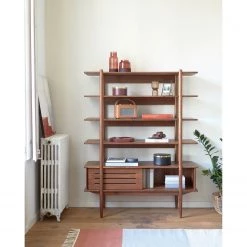 Naturoo Étagère Chipata - Partiellement en noyer massif 16 Naturoo Étagère Chipata - Partiellement en noyer massif -Meubles de salle à manger Soldes Magasin 1000363972 220714 021 MOOD DETAILS P000000001000363972 mood