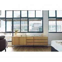 Red Living Buffet Tabora - Placage en bois véritable - Chêne -Meubles de salle à manger Soldes Magasin 1000363989 220714 021 MOOD DETAILS P000000001000363989 mood