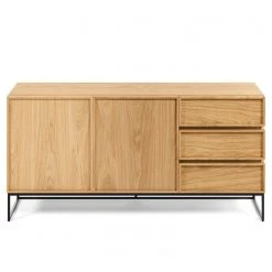 Red Living Buffet Tabora - Placage en bois véritable - Chêne -Meubles de salle à manger Soldes Magasin 1000363989 220714 030 DETAILS P000000001000363989