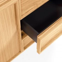 Red Living Buffet Tabora - Placage en bois véritable - Chêne -Meubles de salle à manger Soldes Magasin 1000363989 220714 045 DETAILS P000000001000363989