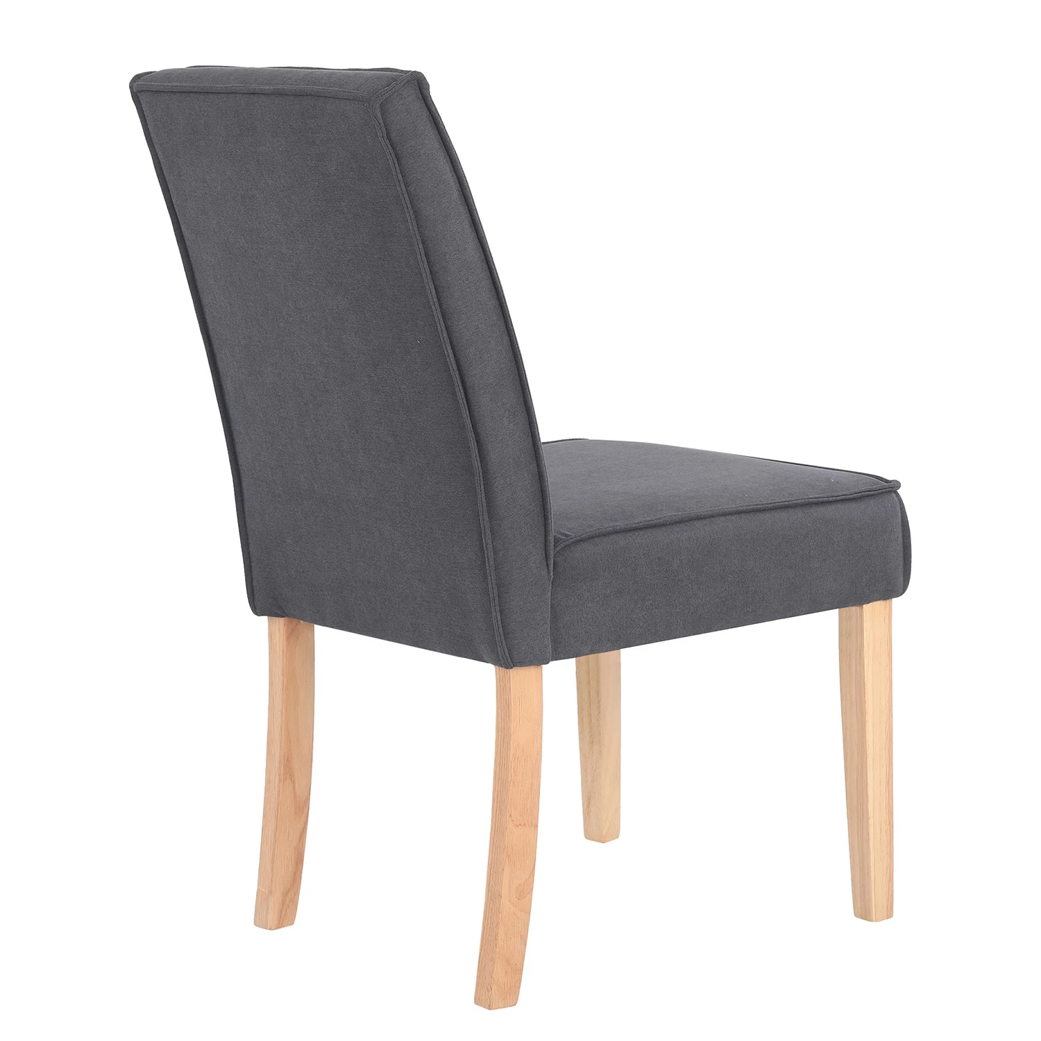 Loftscape Chaises capitonnées Alcoy (lot de 2) - Tissu / Hévéa massif - Gris / Hévéa 6 Loftscape Chaises capitonnées Alcoy (lot de 2) - Tissu / Hévéa massif - Gris / Hévéa – Image 6