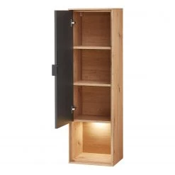 Fashion For Home Placard mural Leox - Avec éclairage inclus - Graphite / Imitation chêne artisan -Meubles de salle à manger Soldes Magasin 1000364239 220719 040 DETAILS P000000001000364239