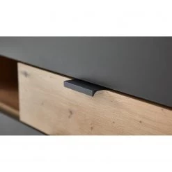 Fashion For Home Buffet haut Leox - Avec éclairage inclus - Graphite / Imitation chêne artisan -Meubles de salle à manger Soldes Magasin 1000364262 220719 045 DETAILS P000000001000364262