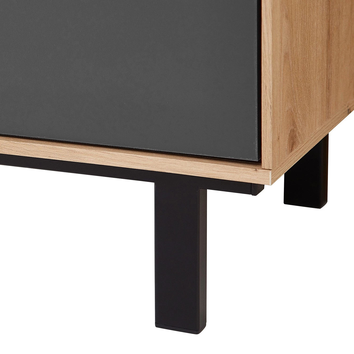 Fashion For Home Buffet Leox - Avec éclairage inclus - Graphite / Imitation chêne artisan 5 Fashion For Home Buffet Leox - Avec éclairage inclus - Graphite / Imitation chêne artisan – Image 5