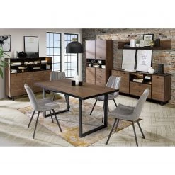 Red Living Buffet Trylith I - Imitation chêne rustique / Noir -Meubles de salle à manger Soldes Magasin 1000364622 220719 022 MOOD DETAILS P000000001000364622 mood