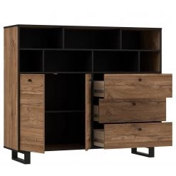 Red Living Buffet Trylith II - Imitation chêne rustique / Noir 19 Red Living Buffet Trylith II - Imitation chêne rustique / Noir -Meubles de salle à manger Soldes Magasin 1000364623 220719 040 DETAILS P000000001000364623