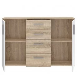 Loftscape Buffet Kiltealy II - Blanc / Imitation chêne Sonoma -Meubles de salle à manger Soldes Magasin 1000364871 220722 032 DETAILS P000000001000364871