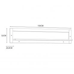 Loftscape Tablette murale Thurles - Imitation chêne Sonoma / Blanc 7 Loftscape Tablette murale Thurles - Imitation chêne Sonoma / Blanc -Meubles de salle à manger Soldes Magasin 1000364874 220722 500 SKETCH DETAILS P000000001000364874 sketch