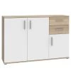 Loftscape Buffet Kiltealy III - Blanc / Imitation chêne Sonoma