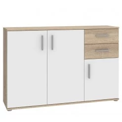 Loftscape Buffet Kiltealy III - Blanc / Imitation chêne Sonoma