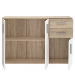 Loftscape Buffet Kiltealy III - Blanc / Imitation chêne Sonoma -Meubles de salle à manger Soldes Magasin 1000364879 220722 032 DETAILS P000000001000364879