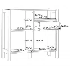 Loftscape Buffet Thurles I - Imitation chêne Sonoma / Blanc 13 Loftscape Buffet Thurles I - Imitation chêne Sonoma / Blanc -Meubles de salle à manger Soldes Magasin 1000364904 220722 501 SKETCH DETAILS P000000001000364904 sketch