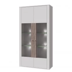 Loftscape Vitrine Millquarter II - Blanc / Imitation chêne clair