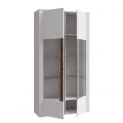 Loftscape Vitrine Millquarter II - Blanc / Imitation chêne clair -Meubles de salle à manger Soldes Magasin 1000364906 220722 031 DETAILS P000000001000364906