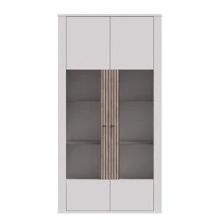 Loftscape Vitrine Millquarter II - Blanc / Imitation chêne clair -Meubles de salle à manger Soldes Magasin 1000364906 220722 034 DETAILS P000000001000364906