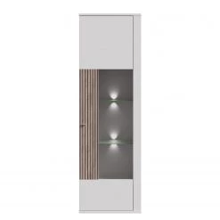 Loftscape Vitrine Millquarter I - Blanc / Imitation chêne clair -Meubles de salle à manger Soldes Magasin 1000364912 220722 030 DETAILS P000000001000364912