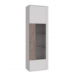 Loftscape Vitrine Millquarter I - Blanc / Imitation chêne clair -Meubles de salle à manger Soldes Magasin 1000364912 220722 033 DETAILS P000000001000364912