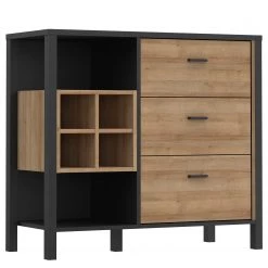 Red Living Buffet Kasala I - Imitation chêne Riviera / Noir 12 Red Living Buffet Kasala I - Imitation chêne Riviera / Noir -Meubles de salle à manger Soldes Magasin 1000364913 220722 032 DETAILS P000000001000364913