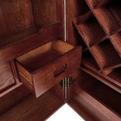 Butlers Armoire bar HEMINGWAY - Frêne massif / Polyuréthane - Marron -Meubles de salle à manger Soldes Magasin 1000365668 220728 070 DETAILS P000000001000365668