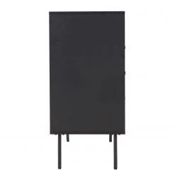 Butlers Commode MODERNIST - Placage chêne / Aluminium - Noir / Naturel -Meubles de salle à manger Soldes Magasin 1000365695 220728 050 DETAILS P000000001000365695