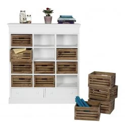 Butlers Étagère CAMPAGNE - Plaqué paulownia - Blanc -Meubles de salle à manger Soldes Magasin 1000365698 220728 070 DETAILS P000000001000365698