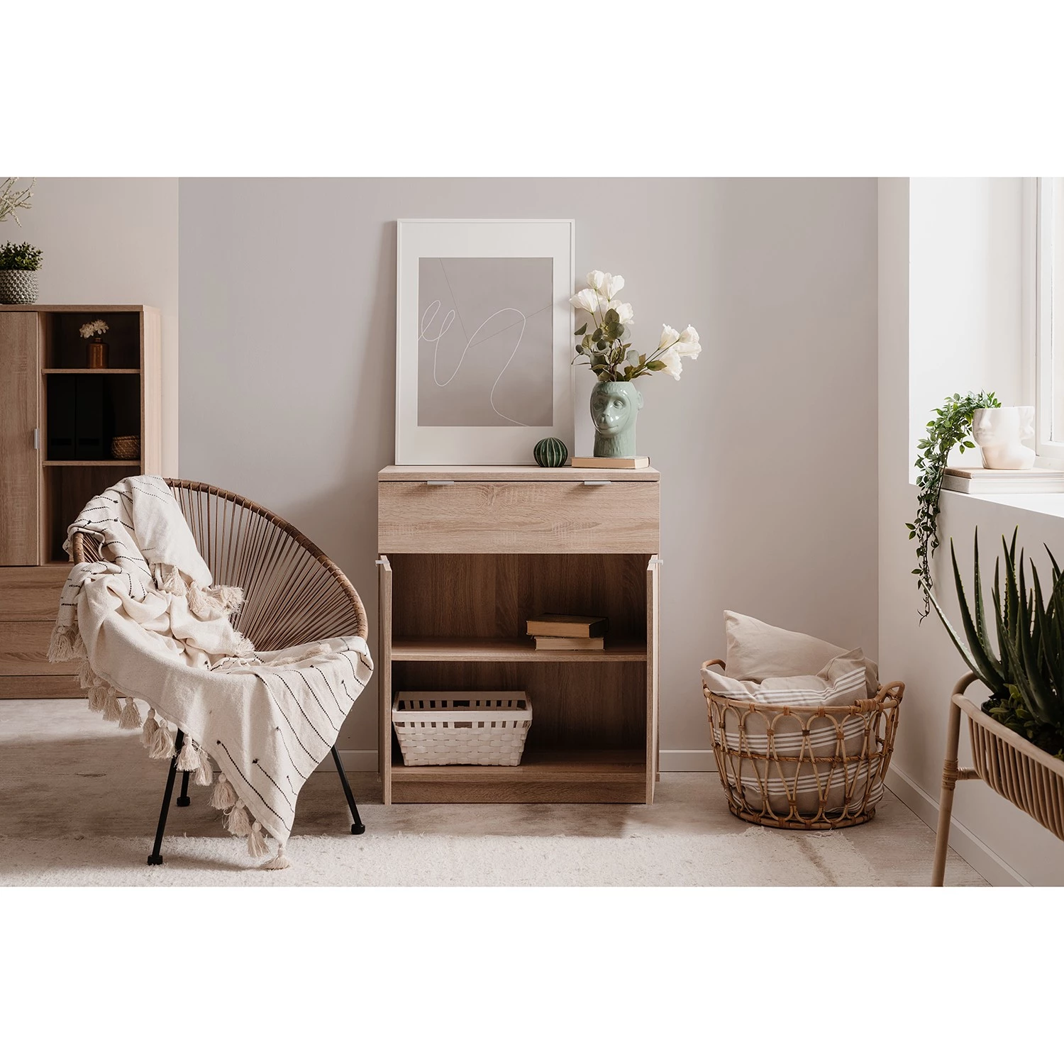 Loftscape Buffet Alcester I - Imitation chêne Sonoma 4 Loftscape Buffet Alcester I - Imitation chêne Sonoma – Image 4