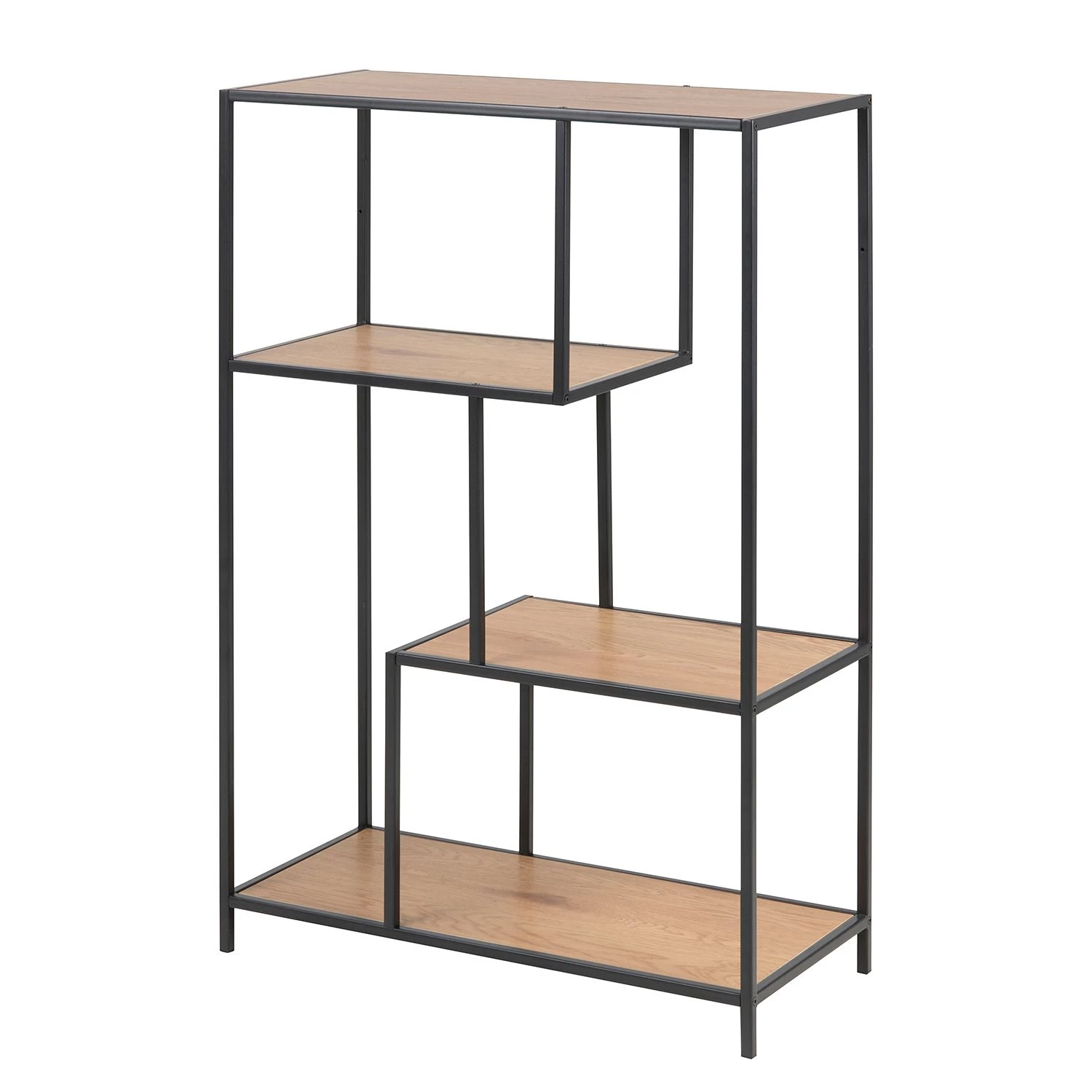 Red Living Étagère Coogee I - Imitation chêne / Noir - Hauteur : 114 cm 1 Red Living Étagère Coogee I - Imitation chêne / Noir - Hauteur : 114 cm