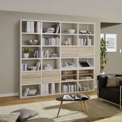 Fredriks Étagère à combiner Rodos I - Blanc brillant -Meubles de salle à manger Soldes Magasin anbauregal rodos i hochglanz weiss 1890562