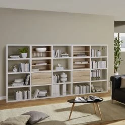 Fredriks Etagère à combiner Rodos II - Blanc brillant -Meubles de salle à manger Soldes Magasin anbauregal rodos ii hochglanz weiss 1890654