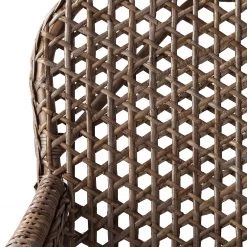 Ars manufacti Chaise Hawea (avec coussin d'assise) - Rotin / Metall - Rotin / Noir -Meubles de salle à manger Soldes Magasin armlehnenstuhl hawea rattan akazie massiv 4339472