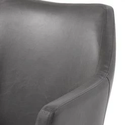 Mørteens Chaises à accoudoirs Nicholas - Cuir synthétique Aken: Gris clair vintage - 1 chaise -Meubles de salle à manger Soldes Magasin armlehnenstuhl nicholas i kunstleder hellgrau 3784840