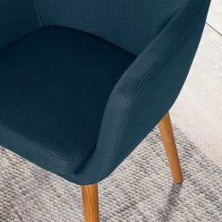 Mørteens Chaises à accoudoirs Nicholas - Tissu Cors: Bleu jean - 1 chaise 27 Mørteens Chaises à accoudoirs Nicholas - Tissu Cors: Bleu jean - 1 chaise -Meubles de salle à manger Soldes Magasin armlehnenstuhl nicholas ii webstoff eiche massiv jeansblau 5125384