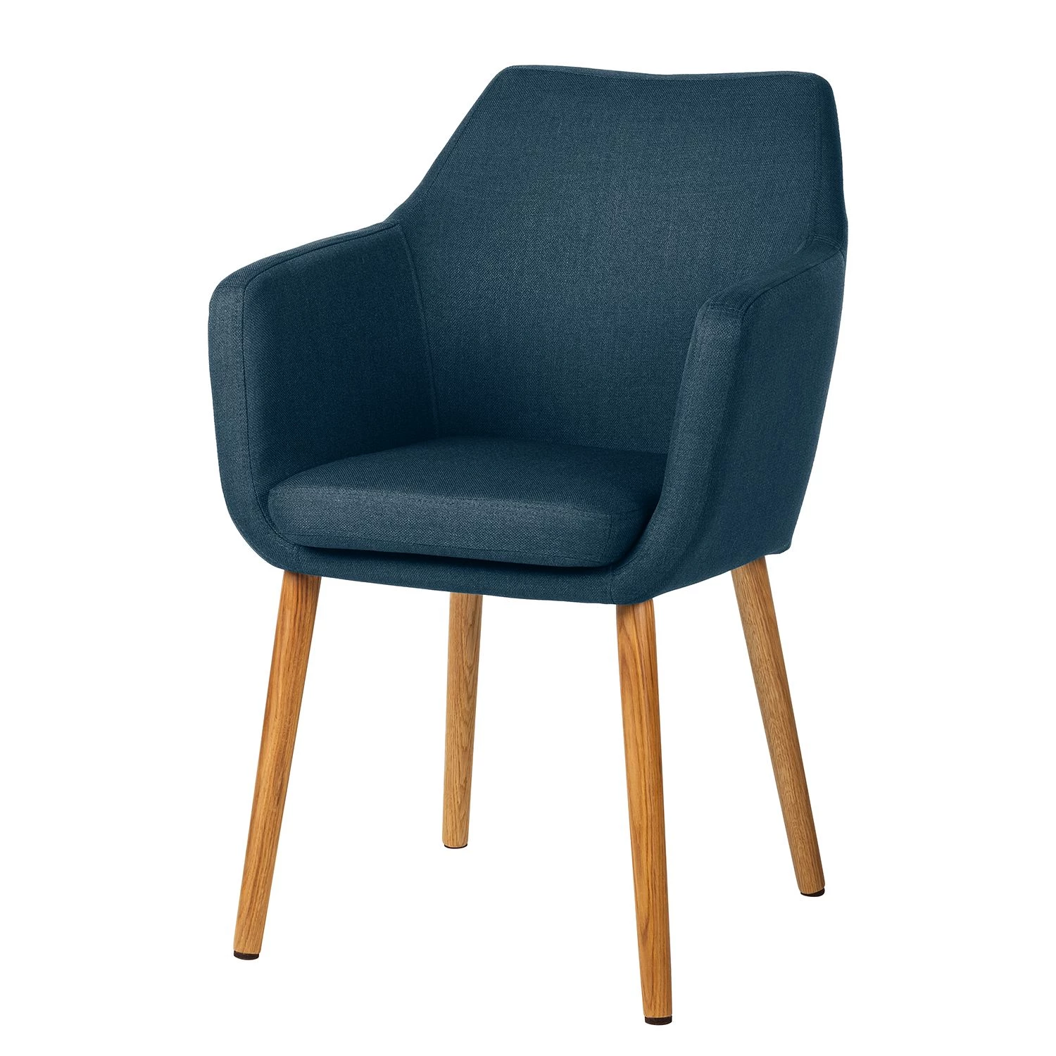 Mørteens Chaises à accoudoirs Nicholas - Tissu Cors: Bleu jean - 1 chaise 1 Mørteens Chaises à accoudoirs Nicholas - Tissu Cors: Bleu jean - 1 chaise