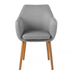 Mørteens Chaises à accoudoirs Nicholas - Tissu Cors: Granite - 1 chaise -Meubles de salle à manger Soldes Magasin armlehnenstuhl nicholas ii webstoff hellgrau eiche 4847736