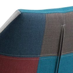 Mørteens Chaise à accoudoirs Nicholas III - Tissu Cors: Patchwork: Multicolore -Meubles de salle à manger Soldes Magasin armlehnenstuhl nicholas iii webstoff eiche massiv grau bordeaux 3791124